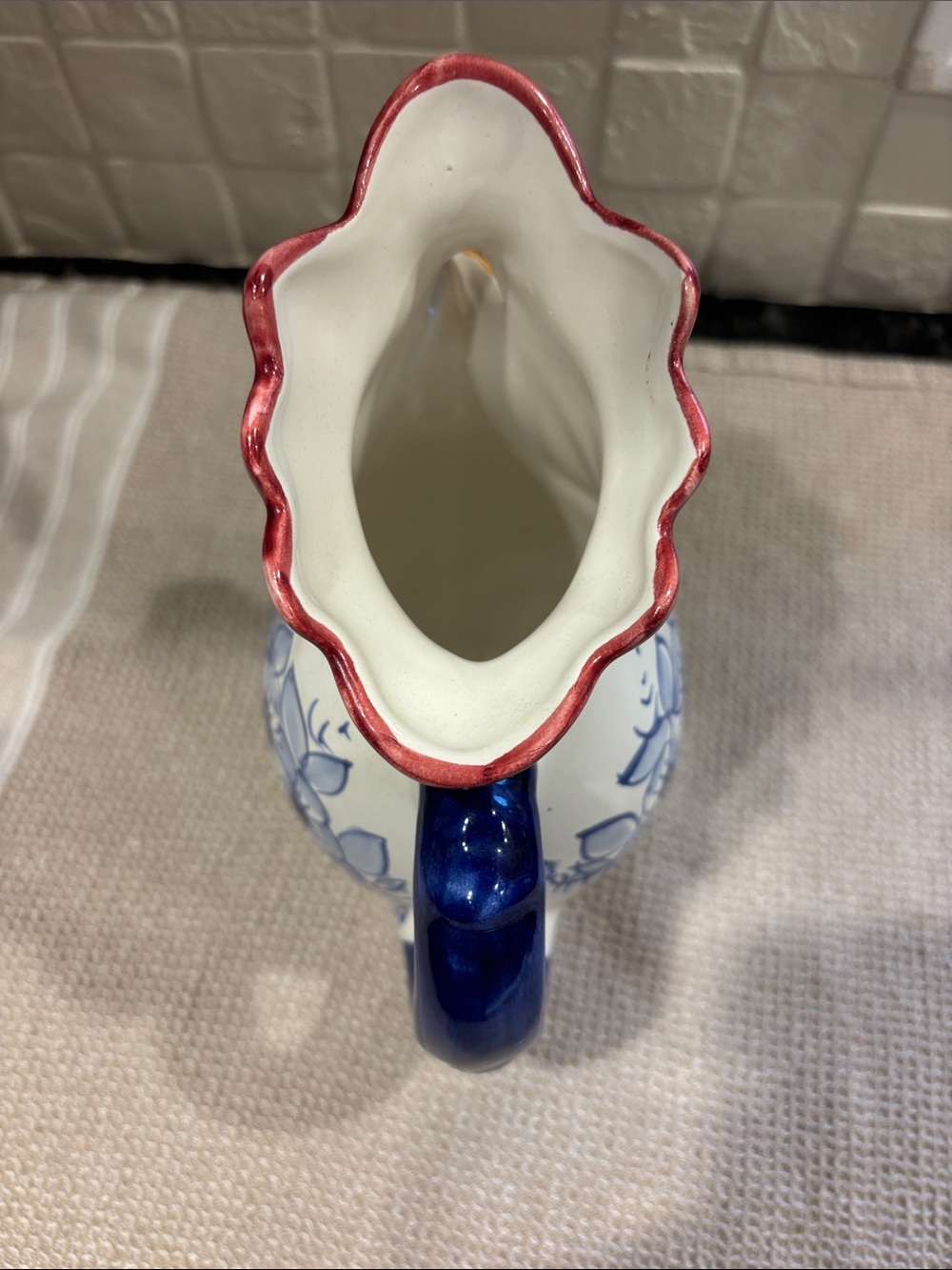 Giovanni Vietri made in Italy Ceramic Rooster Pitcher - Picture 4 of 7